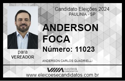 Candidato ANDERSON FOCA 2024 - PAULÍNIA - Eleições