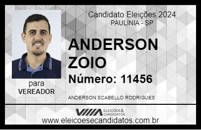 Candidato ANDERSON ZOIO 2024 - PAULÍNIA - Eleições