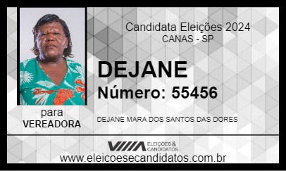 Candidato DEJANE 2024 - CANAS - Eleições