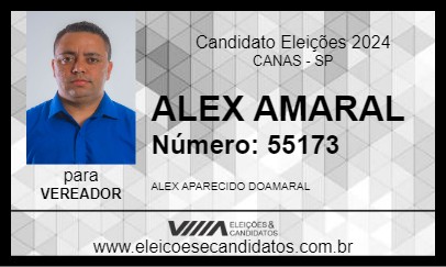 Candidato ALEX AMARAL 2024 - CANAS - Eleições