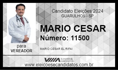 Candidato MARIO CESAR 2024 - GUARULHOS - Eleições