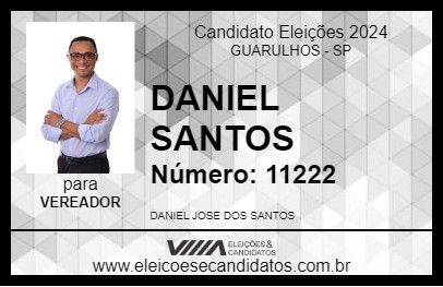 Candidato DANIEL SANTOS 2024 - GUARULHOS - Eleições