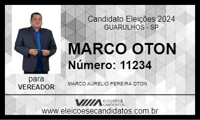 Candidato MARCO OTON 2024 - GUARULHOS - Eleições