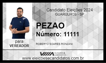 Candidato PEZAO 2024 - GUARULHOS - Eleições