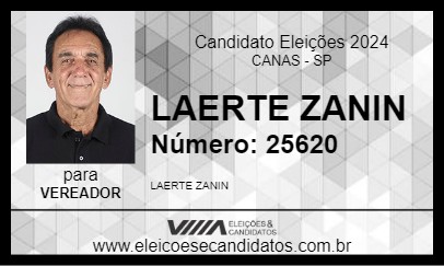 Candidato LAERTE ZANIN 2024 - CANAS - Eleições