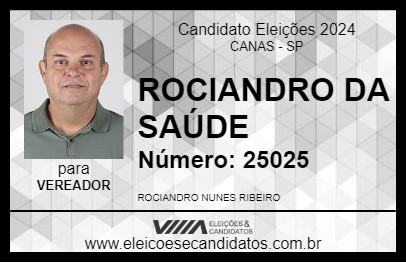 Candidato ROCIANDRO 2024 - CANAS - Eleições