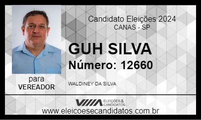 Candidato GUH SILVA 2024 - CANAS - Eleições