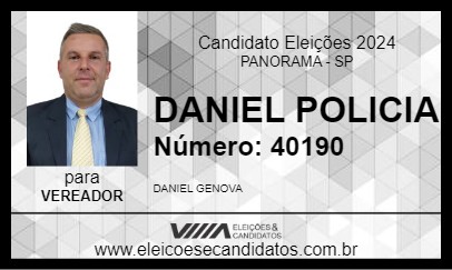 Candidato DANIEL POLICIA 2024 - PANORAMA - Eleições