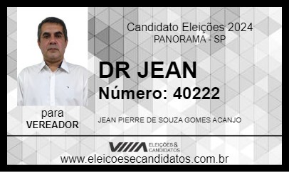 Candidato DR JEAN 2024 - PANORAMA - Eleições