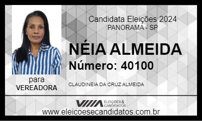 Candidato NÉIA ALMEIDA 2024 - PANORAMA - Eleições