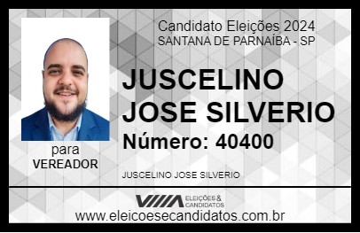 Candidato JUSCELINO JOSE SILVERIO 2024 - SANTANA DE PARNAÍBA - Eleições