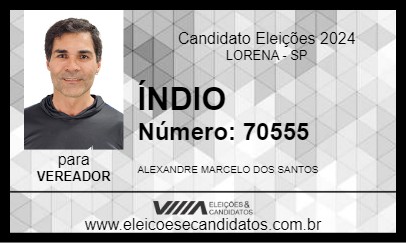 Candidato ÍNDIO  2024 - LORENA - Eleições