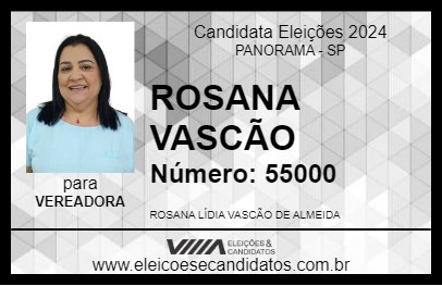 Candidato ROSANA VASCÃO 2024 - PANORAMA - Eleições