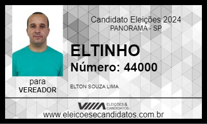 Candidato ELTINHO 2024 - PANORAMA - Eleições