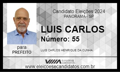 Candidato LUIS CARLOS 2024 - PANORAMA - Eleições