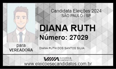 Candidato DIANA RUTH 2024 - SÃO PAULO - Eleições