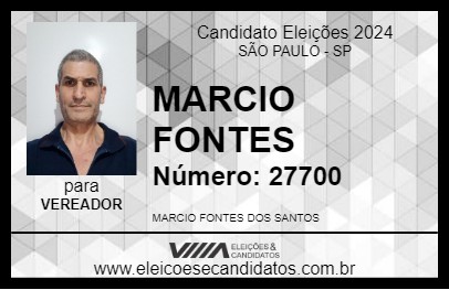 Candidato MARCIO FONTES 2024 - SÃO PAULO - Eleições