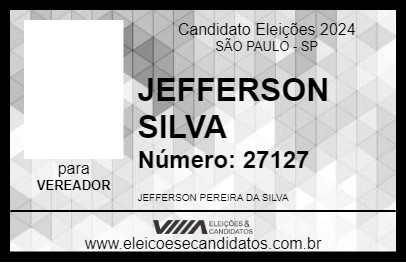 Candidato JEFFERSON SILVA 2024 - SÃO PAULO - Eleições