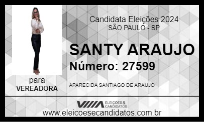 Candidato SANTY ARAUJO 2024 - SÃO PAULO - Eleições