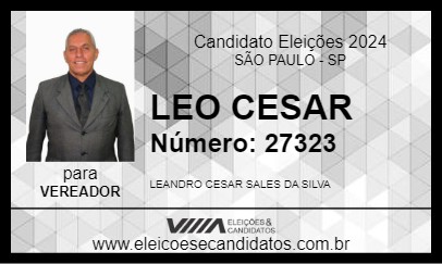 Candidato LEO CESAR 2024 - SÃO PAULO - Eleições