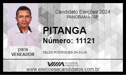 Candidato PITANGA 2024 - PANORAMA - Eleições