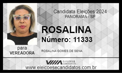 Candidato ROSALINA 2024 - PANORAMA - Eleições