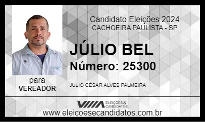 Candidato JÚLIO BEL 2024 - CACHOEIRA PAULISTA - Eleições