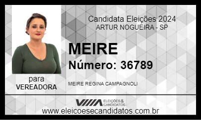 Candidato MEIRE 2024 - ARTUR NOGUEIRA - Eleições