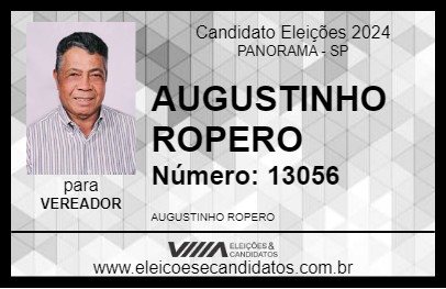 Candidato AUGUSTINHO ROPERO 2024 - PANORAMA - Eleições