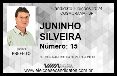 Candidato JUNINHO SILVEIRA 2024 - COSMORAMA - Eleições