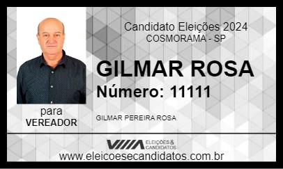 Candidato GILMAR ROSA 2024 - COSMORAMA - Eleições