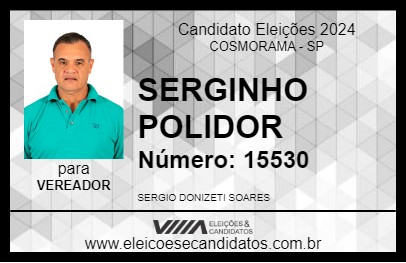 Candidato SERGINHO POLIDOR 2024 - COSMORAMA - Eleições