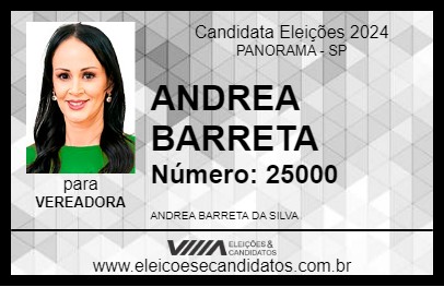 Candidato ANDREA BARRETA 2024 - PANORAMA - Eleições