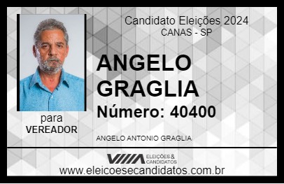 Candidato ANGELO GRAGLIA 2024 - CANAS - Eleições