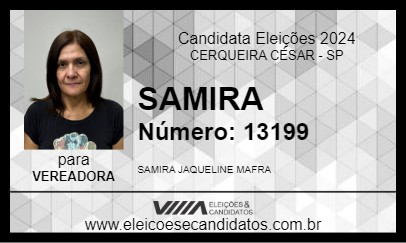 Candidato SAMIRA 2024 - CERQUEIRA CÉSAR - Eleições