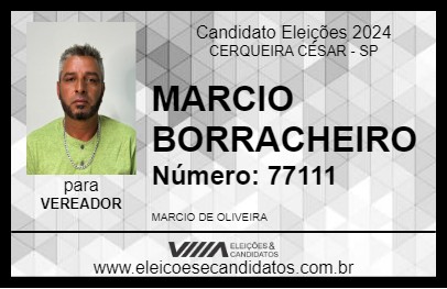 Candidato MARCIO BORRACHEIRO 2024 - CERQUEIRA CÉSAR - Eleições