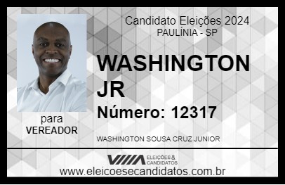 Candidato WASHINGTON JR 2024 - PAULÍNIA - Eleições