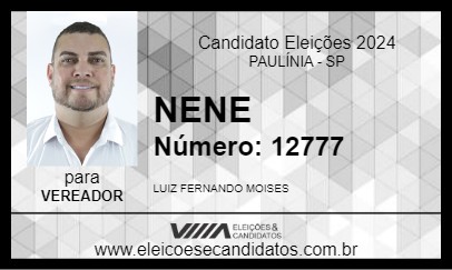 Candidato NENE 2024 - PAULÍNIA - Eleições