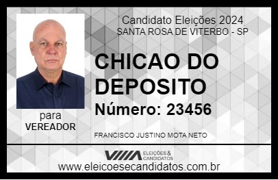 Candidato CHICAO DO DEPOSITO 2024 - SANTA ROSA DE VITERBO - Eleições