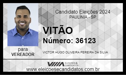 Candidato VITÃO 2024 - PAULÍNIA - Eleições