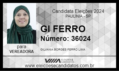 Candidato GI FERRO 2024 - PAULÍNIA - Eleições