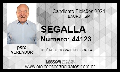 Candidato SEGALLA 2024 - BAURU - Eleições