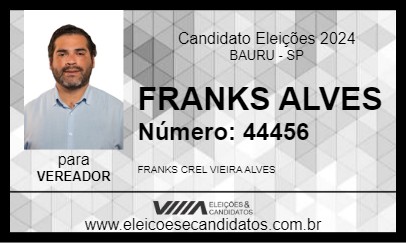 Candidato FRANKS ALVES 2024 - BAURU - Eleições