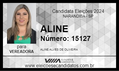 Candidato ALINE 2024 - NARANDIBA - Eleições