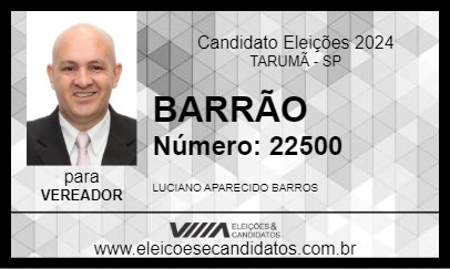 Candidato BARRÃO 2024 - TARUMÃ - Eleições