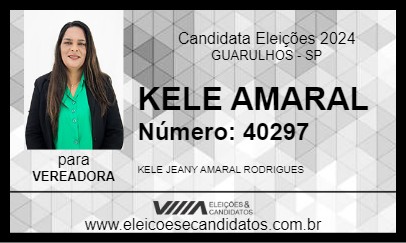 Candidato KELE AMARAL 2024 - GUARULHOS - Eleições