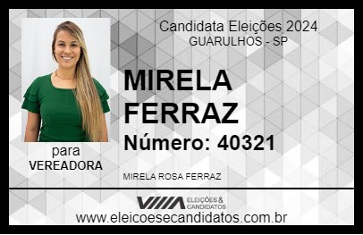 Candidato MIRELA FERRAZ 2024 - GUARULHOS - Eleições