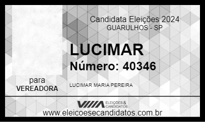 Candidato LUCIMAR 2024 - GUARULHOS - Eleições