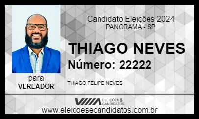 Candidato THIAGO NEVES 2024 - PANORAMA - Eleições