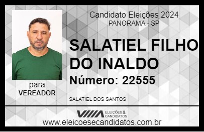 Candidato SALATIEL FILHO DO INALDO 2024 - PANORAMA - Eleições